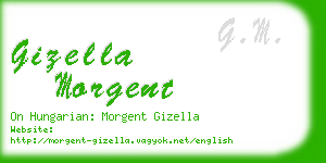 gizella morgent business card